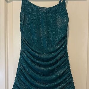 Lucy in the Sky Green Spaghetti Strap Cocktail Dress